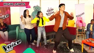 Robi follows Audreys dance moves  The Voice Kids Philippines 2023 [upl. by Esinahs]