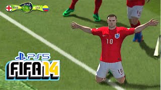 Wayne Rooney 21 Goal  2014 FIFA World Cup England vs Colombia  FIFA 14 PS5 [upl. by Atsirt]