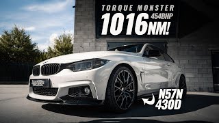 TORQUE MONSTER 454BHP amp 1000NM BMW 430D N57N [upl. by Aivizt857]