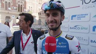 Julian Alaphilippe  Interview au départ  Coppa Bernocchi 2022 [upl. by Alin]