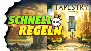 TAPESTRY  Regeln schnell erklärt  Brettspiele SIMBJO [upl. by Notlih733]