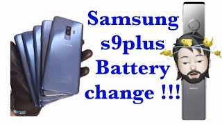 Samsung s9plus  battery replacement  change  health weak [upl. by Ias]