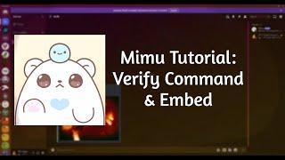 Mimu Verify Command amp Embed Tutorial [upl. by Dyanne]