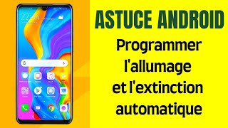 Comment programmer lallumage et lextinction automatiques de votre mobile Samsung Galaxy  Android [upl. by Aicilav]