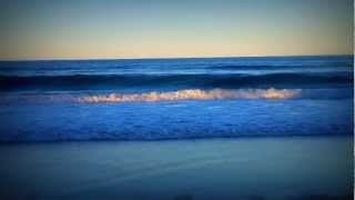 Relaxing Ocean Waves Crashing on a Gold Coast Beach at Dusk in HD [upl. by Deeraf]