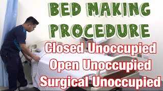 Unoccupied Bed Making Procedure [upl. by Aara]