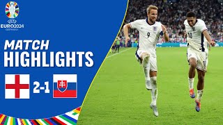 England vs Slovakia  21  Highlights  UEFA Euro 2024  jude bellingham goal [upl. by Orazio167]