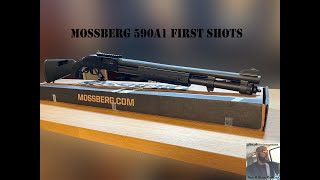 Mossberg 590A1 First shots [upl. by Aanas226]