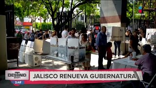 Se han registrado cuatro incidencias en la jornada electoral de Jalisco  Destino 2024 [upl. by Hoye]