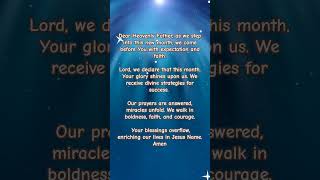 Faith Declarations for New Month  God JesusChrist Faith Love Peace Family Prayer newmonth [upl. by Giselle]