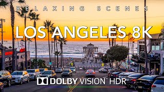 Driving Los Angeles in 8K HDR Dolby Vision  Santa Monica to Palos Verdes California [upl. by Desdee735]