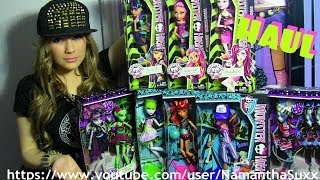 MONSTER HIGH HUGE HAUL GHOUL SPORTS CREEPATERIA amp ZOMBIE SHAKE VIDEO [upl. by Mellen]