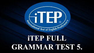 ADVANCED GRAMMAR TEST 2022  TEST 5 [upl. by Flanna]