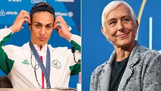 Martina Navratilova left redfaced in Imane Khelif row after being fooled by fake image [upl. by Werdma61]