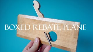 007 Boxed rebate  rabbet hand plane Woodworking [upl. by Cassiani]