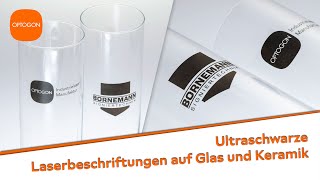 Ultraschwarze Laserbeschriftungen auf Glas und Keramik [upl. by Latrina]