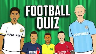 ⚽️FOOTBALL QUIZ⚽️ Can you guess the football clues Frontmen 74 feat Ronaldo Messi Haaland [upl. by Saideman530]