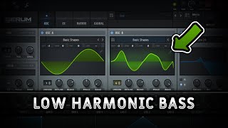 Serum Tutorial LOW Harmonic Sub Bass Sound Design Guide [upl. by Noreg]