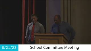 Danvers School Committee Meeting  82123 [upl. by Gemoets]