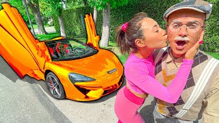 Gold Digger Prank on Girlfriend Dressed as Old Man [upl. by Anawit]