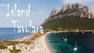 Island Tavolara Sardinia Beaches by Drone 4K [upl. by Assyla]