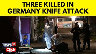 Germany News  3 Killed Several Injured In Knife Attack At Festival In Germanyd Election Win  N18G [upl. by Bohrer]