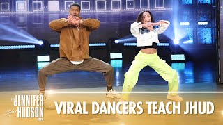 Viral Dancers Mariandrea Villegas and Phil Wright Teach Jennifer Some Moves [upl. by Ainit]