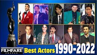 Best Actor Filmfare Awards all Time List  1990  2022  All Filmfare Award Show NOMINEES AND WINNER [upl. by Arymat]