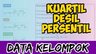 Kuartil Desil dan Persentil Data Kelompok Matematika Wajib [upl. by Irvine]