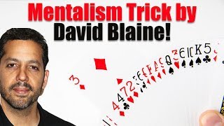 INSANE David Blaine Mentalism Card Trick  Magic Tricks REVEALED [upl. by Verdie]