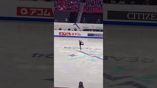 Loena Hendrickx Free Skate ending World Figure Skating Championships 2024 [upl. by Leonerd]