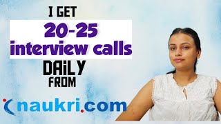 How to get interview calls from NAUKARI COM  get 2025 calls daily  fresher experienced [upl. by Gaskin997]