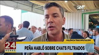 Santiago Peña opinó sobre los chats filtrados [upl. by Sybley]