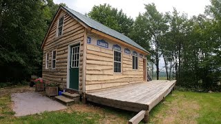 Live Edge Siding on our Off Grid Cabin  Rustic rough sawn siding Milled on our Frontier Sawmill [upl. by Anrahs522]