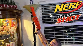 Nerf Trick Shots  Fortnite Nerf Gun [upl. by Hall718]