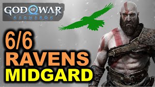 Midgard All Odins Ravens Locations  God of War Ragnarok [upl. by Tad798]