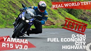 Yamaha YZFR15 version 30  0100 Performance City Highway  TESTED  ZigWheelscom [upl. by Bajaj]