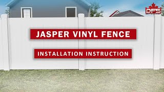 How to install a Vinyl Privacy Fence  Ask DFS  Jasper Privacy Vinyl Fence Installation [upl. by Major357]