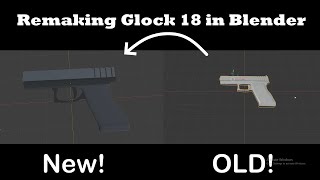 Remaking Glock 18 in Blender 28  Tutorial [upl. by Portingale]