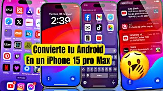 El mejor launcher estilo iOS para Android 💖💗🌚actualizado iOS 18 2024 ilauncher launcherios [upl. by Saks110]