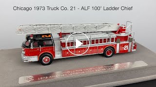 Chicago 1973 Truck Co 21  ALF 100’ Ladder Chief [upl. by Eeleimaj576]