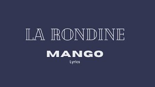 Mango  La rondine lyrics testo [upl. by Bean]