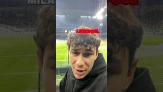 MILANLIVERPOOL reaction calcio championsleague acmilan liverpoolfc [upl. by Eenaj912]