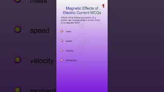 TOP 50 MCQ Magnetic Effects of Electric Current Part 3 [upl. by Aihc124]