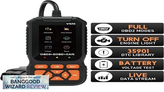 V520 28 Inches Screen Professional Car Diagnostic Scanner Full OBD2 Car Scanner Review [upl. by Gretna]