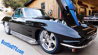 1963 Chevrolet Corvette Alloways Hot Rod Shop Pro Auto Custom Interiors [upl. by Weissberg]