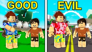 Choose GOOD vs EVIL in Roblox Brookhaven [upl. by Liakim]