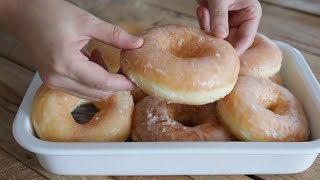 Fluffy Glazed Donut Recipe [upl. by Neelhtak]