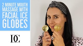 2 Minute Mouth Massage With Facial Ice Globes [upl. by Yerffej]