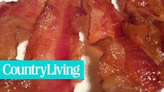 How to Prepare Baked Bacon  Country Living [upl. by Treble]